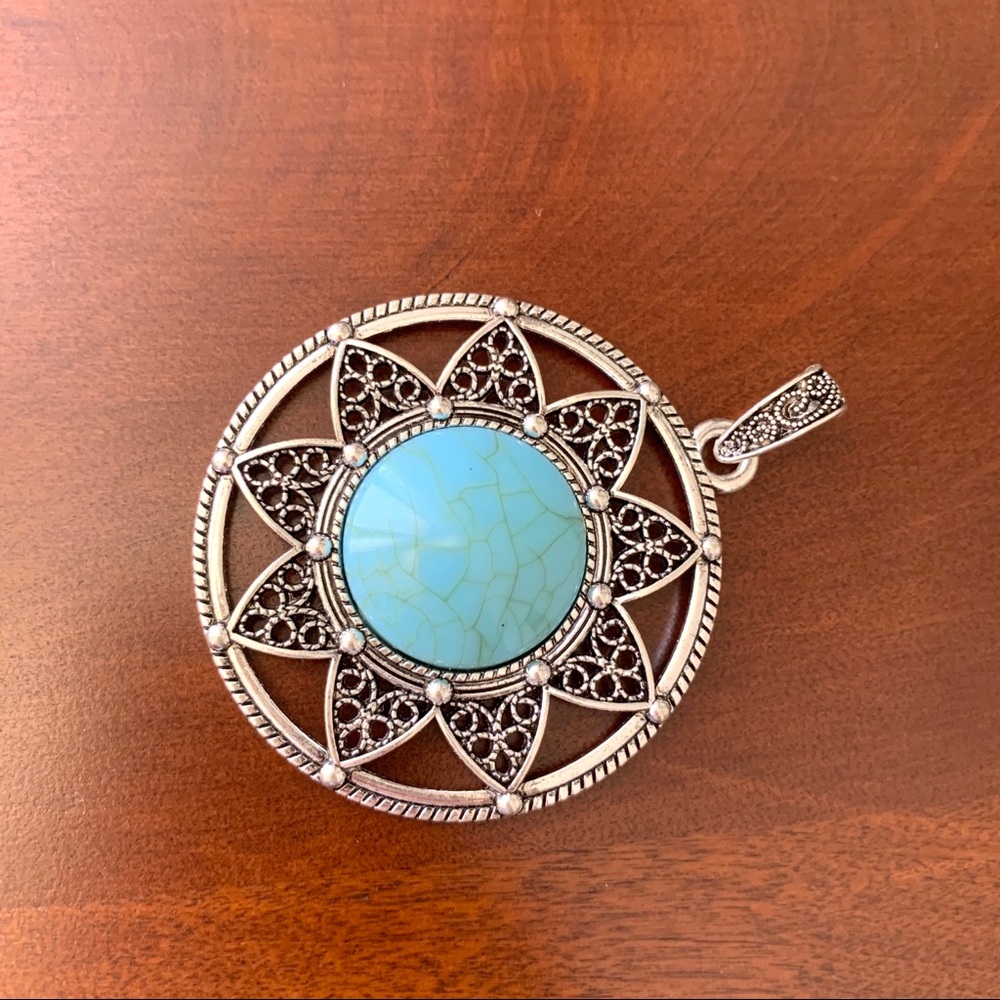 Boho Turquoise Stone Pendants